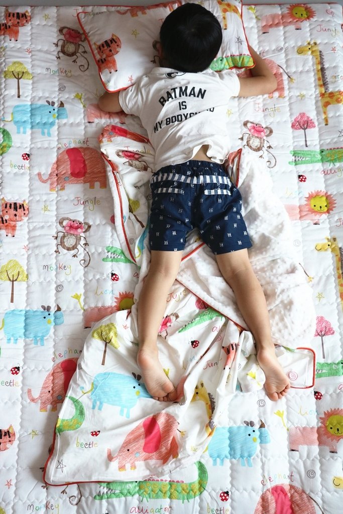 ▌2018夏季新品曝光▌從baby一路睡到上幼稚園。三合一高質感「韓國Wow手工純棉兒童睡袋／涼被組（小孩+baby+大人）」