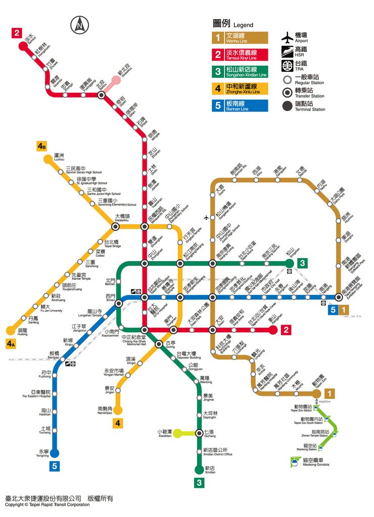 台北捷運路線圖_最正確