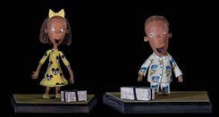 1055_Pair of Real World Disney pajama kid puppets from The Nightmare Before Christmas (The girl measures 7 ½ in. tall, the boy 5 ¾ in.) 30,000 USD.jpg