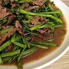 空心菜炒牛肉