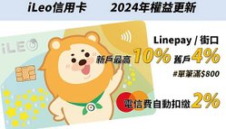 一銀iLeo信用卡2024年權益