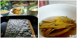 【健康養生飲食—台灣金針標章食譜】金針一菜二樣:涼拌金針雞絲&amp;金針雞絲壽司捲.如何使用竹簾捲壽司?(輕食自己DIY)(上班族拿手菜簡易食譜)