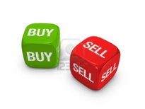 4472165-pair-of-red-and-green-dice-with-buy-sell-sign-isolated-on-white-background