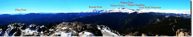 Overlooking southeast to west from the summit of Chief Mountain 1-1