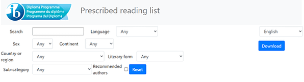 IB Prescribed Reading Searchin