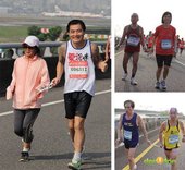 2012臺北國道馬拉松，充滿熱氣的柏油路 (13)