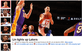 NBA頭條 2012.02.11 林書豪 Lin lights up Lakers