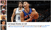 NBA頭條 林書豪 Lin keeps Knicks on roll 2012.02.11