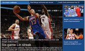 CBSSports頭條 林書豪 Six-game Lin streak 2012.02.14