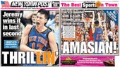 NY POST 頭條 林書豪 THRILLIN' 2012.02.14