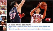NBA頭條 林書豪 Lin leads Knicks past Hawks 2012.02.22