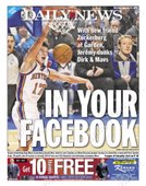 NY DailyNews 頭條 林書豪 IN YOUR FACEBOOK 2012.02.20