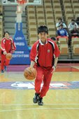 國立台南大學附屬啟聰學校田徑隊為了明日會長盃北上比賽也一同參與SBL活動