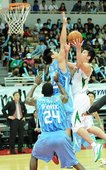 台啤鄭人維拿下14分12籃板，但在第四節五犯離場，無力為球隊取得第三勝