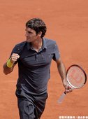 Roger Federer 第二輪力退羅馬尼亞選手 Adrian Ungur
