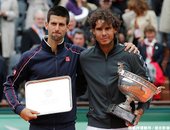 Nadal 與 Djokovic 兩大球星合影