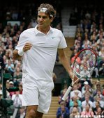 Federer 以 3 比 1 淘汰 Malisse