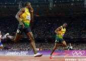 [男子田徑] Bolt 向 Blake 致意