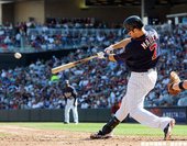打擊中的 Joe Mauer