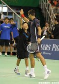 Novak Djokovic 與小朋友搭檔演出