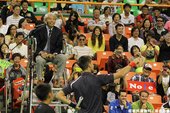 Novak Djokovic向裁判抗議