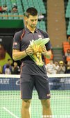 Djokovic 看手上的贈品