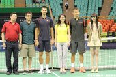 Novak Djokovic & Nicolas Almagro賽後合影