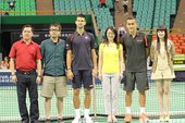 Novak Djokovic & Nicolas Almagro賽後合影