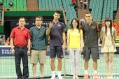Novak Djokovic & Nicolas Almagro賽後合影