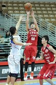 台銀張博勝打出本季代表作，他砍進三顆三分球在內的23分，助台銀終止四連敗