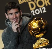 Lionel Messi 完成金球獎四連霸