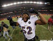 賽後的 Ray Lewis