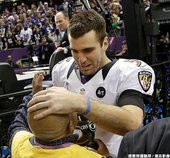 烏鴉四分衛 Joe Flacco 慶祝得冠