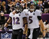 烏鴉 Joe Flacco 與 Jacoby Jones