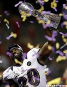 烏鴉 Ed Reed 慶祝得冠