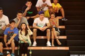 中華隊成員場邊觀戰