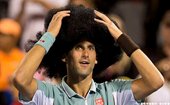 Novak Djokovic戴爆炸頭