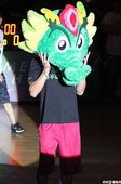 林書豪戴玩偶頭神秘出場