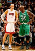 Shaquille O'Neal & Zydrunas Ilgauskas