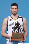 Marc Gasol獲得年度最佳防守球員