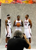 #5 Josh Smith #2 Joe Johnson  #15 Al Horford