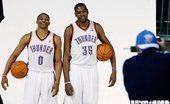 #0 Russell Westbrook #35 Kevin Durant