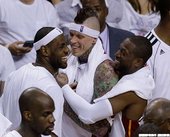 Chris Andersen, LeBron James, Dwyane Wade