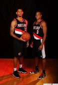 波特蘭拓荒者新秀Allen Crabbe與CJ McCollum