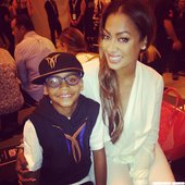 Carmelo Anthony老婆與兒子