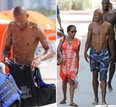 Ray Allen大秀肌肉