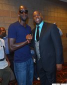 Kevin Garnett,Magic Johnson到場觀看拳王爭霸戰