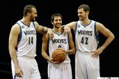 Kevin Love, Nikola Pekovic, Ricky Rubio