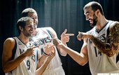 Kevin Love, Nikola Pekovic, Ricky Rubio