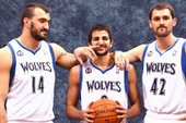 Kevin Love, Nikola Pekovic, Ricky Rubio